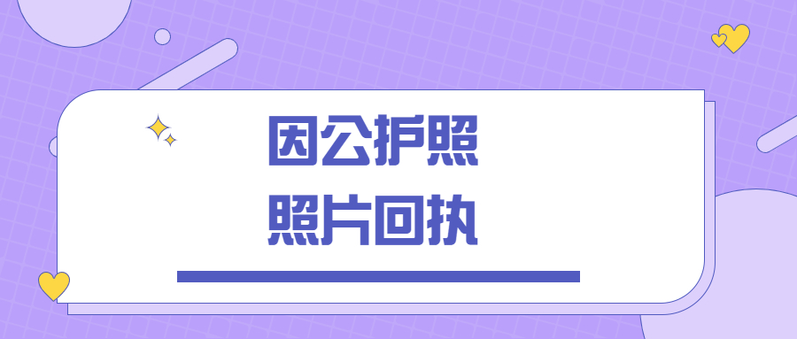 因公护照照片回执是什么意思？