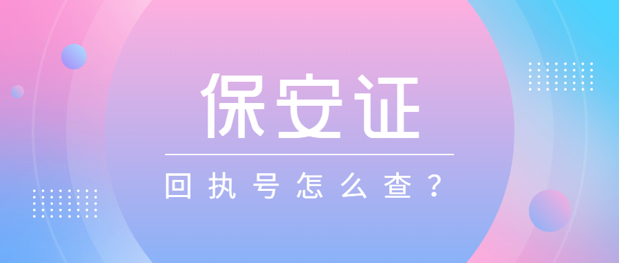 保安证照片回执号怎么查？